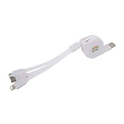 3 in 1 Retractable Cable with Type C Corporate Gifts Singapore