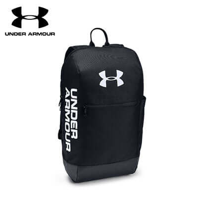 Under Armour Patterson Backpack with logo and spacious design, perfect for corporate gift.