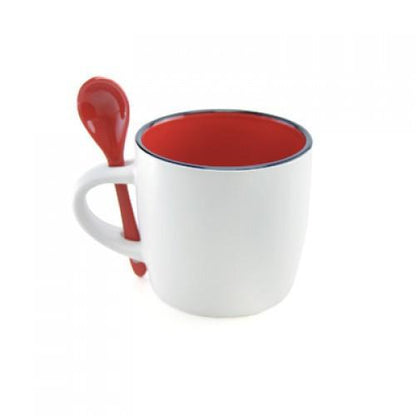 Victoria Ceramic Mug with Spoon Corporate Gifts Singapore