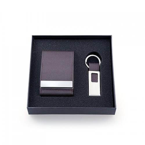 Voyaran Double Side Name Card Holder With Keychain Corporate Gifts Singapore