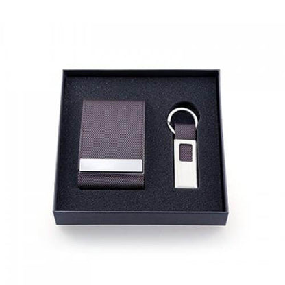 Voyaran Double Side Name Card Holder With Keychain Corporate Gifts Singapore