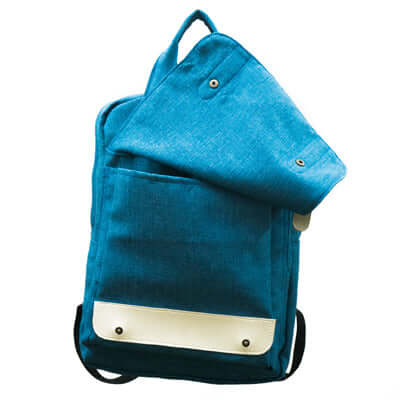 Trendy Canvas Backpack in a vibrant blue color, perfect for daily use and as a corporate gift.