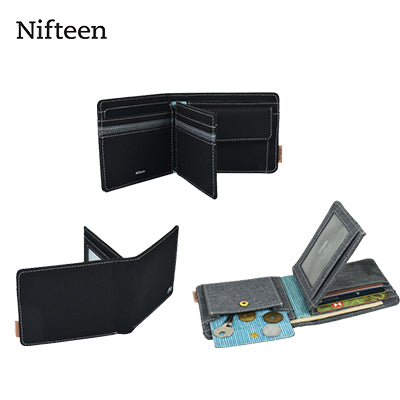 Nifteen London Billfold Wallet W/ Coin Purse And Card Flap Corporate Gifts Singapore