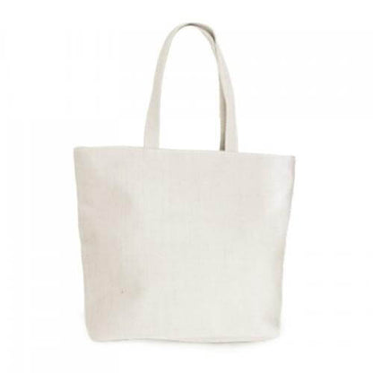 Zippered Eco Cotton Bag in neutral color, perfect as a corporate gift for everyday use.